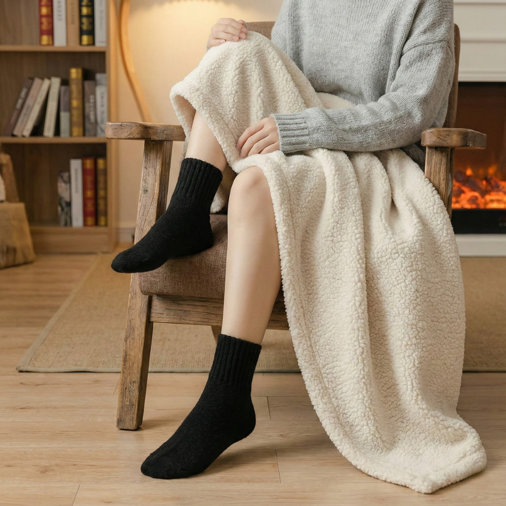 Women's Solid Mid-calf Socks